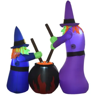 Homcom Aufblasbare Halloween Deko Luftfigur 60x180x170 cm Mehrfarbig