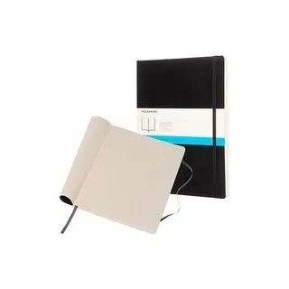 MOLESKINE Notizbuch Classic Collection flexibler Einband ca. DIN A4 punktkariert, schwarz Softcover 192 Seiten, 1 St.