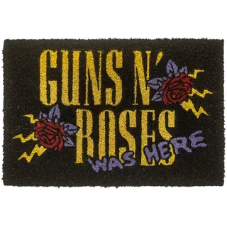 Grupo Erik Kokosmatte Fußmatte Guns N' Roses - Schmutzfangmatte 40x60 cm - Fussmatte Lustig - Türmatte Innen Guns N Roses Geschenke