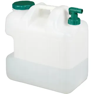 Relaxdays Wasserkanister Weiß/Grün 25 l
