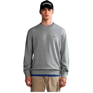 Napapijri Balis Crew Sum 2 Sweatshirt - Medium Grey Melange - XL
