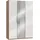 Drehtürenschrank Level by fresh to go 150 x 216 x 58 cm Braun/Weiß