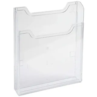Exacompta 65058D Wandprospekthalter für Dokumente DIN A5 hoch glasklar Flyerhalter Zeitschriftensammler