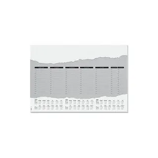 SIGEL Schreibtischunterlage Weekly Planner weiß/grau Papier 59,5 x 41,0 cm, 52 Blatt