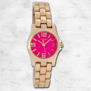 Oozoo Damen Armbanduhr Timepieces Analog Metall rosegold UOC6223A