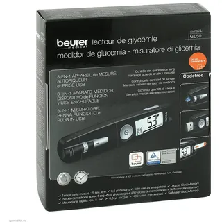 Beurer 3-in-1 GL50 mmol/l schwarz