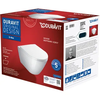 Duravit D-Neo Wand-WC mit WC-Sitz Weiß