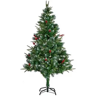 Krist+ Weihnachtsbaum, Rot, Metall, Braun, Weiß, Grün, Kunststoff