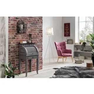 SIT Möbel SIT Sekretär SPA Breite 55 cm, Shabby Chic, Vintage, grau