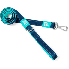 Max & Molly Urban Pets Matrix Sky Blue - Einzigartiges Design - Komfortabel - Sicher - gepolstertes Neopren - sportlich und elegant - Kurze Leinen, M