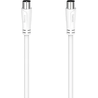 Hama Antennen-Kabel Koax-Stecker - Koax-Kupplung 15 m Weiß