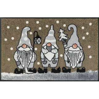 Winterzwerge 50 x 75 cm taupe