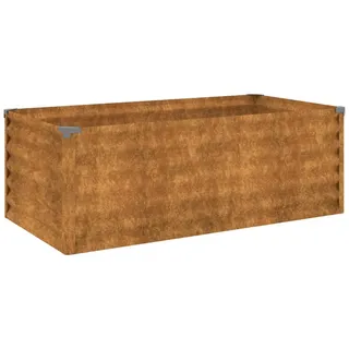 vidaXL Garten-Hochbeet 100 x 50 x 36 cm Cortenstahl - Braun