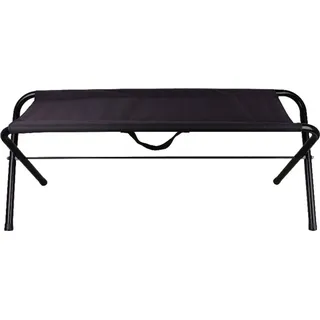LEX Faltbare Camping-Bank "Festival" schwarz, belastbar bis 100kg MC2508 - Schwarz