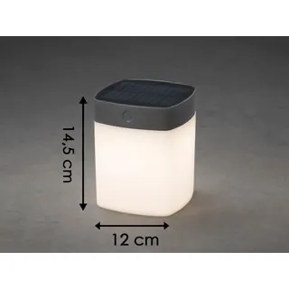 Konstsmide Assisi Solar Tischleuchte grau