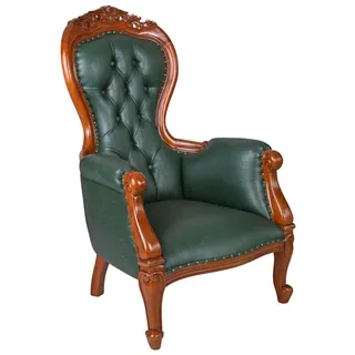 Grandfather chair Ledersessel Armlehnstuhl Clubsessel Lounge Sessel Ohrensessel