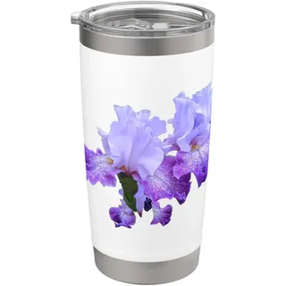 The Most Beautiful Purple Iris Splashacata Shapes Mania: Doppelwandiger Edelstahl-Thermobecher