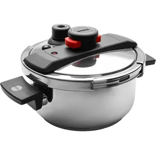 WOLL Schnellkochtopf PRESSURE PRO - silber ¦ Edelstahl ¦ Maße (cm): 12 Ø: 22.0