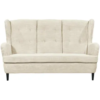 Mid.you Küchensofa , Creme , Textil , Buche , massiv , 176x103x98 cm , Made in Eu , Wohnzimmer, Sofas & Couches, Sofas, 2-Sitzer Sofas