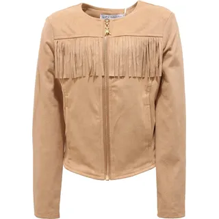 5565R giacca bimba girl PATRIZIA PEPE giubbotto suede beige jacket - Beige