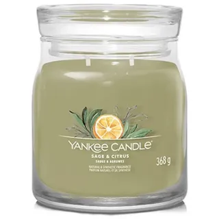 Yankee Candle Sage & Citrus Duftkerze 368 g grün