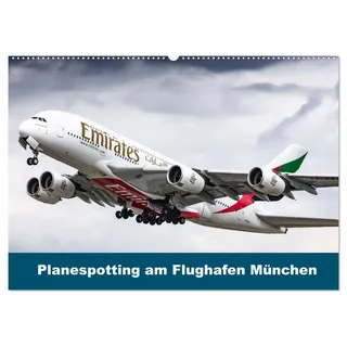Planespotting am Flughafen München (Wandkalender 2026 DIN A2 quer), CALVENDO Monatskalender: Flugzeuge aufgenommen am Flughafen München (CALVENDO Hobbys)