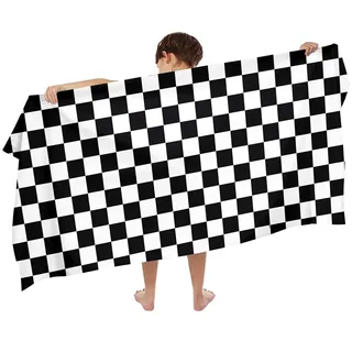 Ulticool Mikrofaser Kinder Handtuch 140 x 70 cm - Auto Rennwagen Schachspiel Dino - Leicht Reisehandtuch Schnelltrocknend Badetuch Strandhandtuch Microfaser Microfiber - Reise Strand Kind Junge