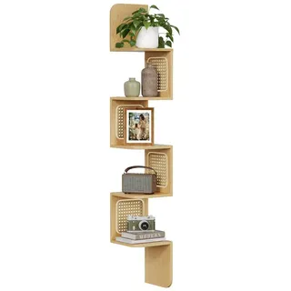 VASAGLE Wandregal 5 Ebenen Beige