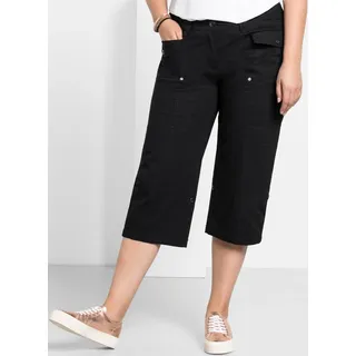 Sheego 3/4-Hose, schwarz