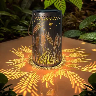 Weihnachtsgeschenke für Frauen, Geburtstag, einzigartige Weizenohren, Solarlaterne, Gartenornamente, Outdoor, wasserdichte Gartendekorationen, Laternen, perfekte Geschenke für Mutter, Oma, für Tisch