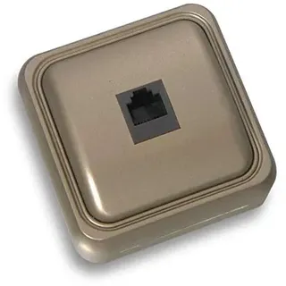 Bf bf-18 Telefonbuchse, 18 4/6 Wege Oberfläche Bronze Tasche