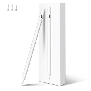 MEKO Stift für Apple iPad 2018–2026, 13-Min.-Schnellladung, Palm Rejection | iPad Pencil mit magnetischer Haftung, Neigungssensitivität für iPad 6–10/A16, Pro M4 11/12,9", Mini 5–7, Air M2/M3 3–5