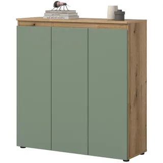 inn.furn Assino 105 x 111 x 37 cm Grün / Eichefarben