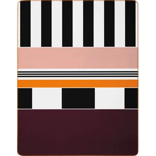 Villeroy & Boch Memphis Kuscheldecke 150 x 200 cm Schwarz/Weiß
