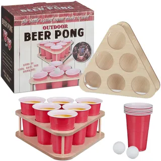 Relaxdays Beer Pong Set,