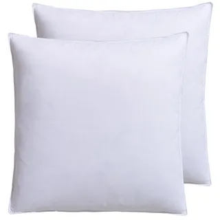 RIBECO Kopfkissen-Set Laram 80 x 80 cm Weiß