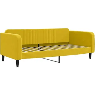 vidaXL Tagesbett Gelb 100x200 cm Samt - Gelb