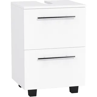 Homcom Waschbeckenunterschrank Unterschrank mit Schrankfach, Schublade Weiß , Holzwerkstoff , 35.5x59x41.5 cm , Badezimmer, Badmöbel, Waschbeckenunterschränke