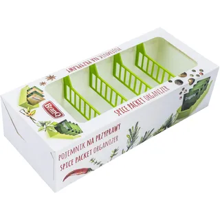 BranQ - Home essential Küchenorganizer, Gewürzbehälter, BPA-Free Plastik, 30,7x13x8 cm