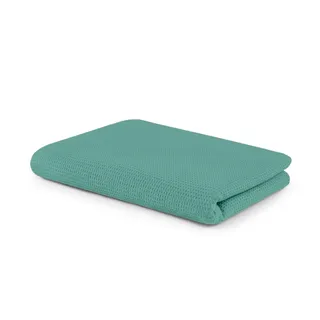 Setex Waffeldecke Kuscheldecke 75 x 120 cm Blau/Petrol