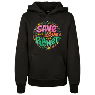 Mister Tee Save And Love Kapuzenpullover Black 122-128 cm