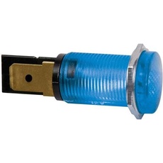 Velleman KONTROLL-LAMPE - RUND - BLAU - 12 V - 14 mm, Aktive Bauelemente, Blau