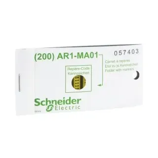 Schneider Electric AR1MB01G Linergy-TR Aderendhülsen, Bezeichnungsschild, aufrastbar,mit dem Buchstaben G,(200Stück)  - 200 Stück