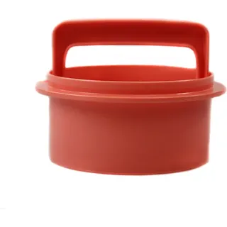 TUPPERWARE Küchenhelfer Hamburger-Maker lachs Former Presse Pattie-Matty + SPÜLTUCH