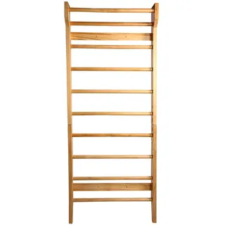 CCLIFE Sprossenwand Kletterwand Turnwand Klettergerüst Turngeräte Holz Kinder, Color:Holzoptik