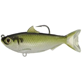 LIVE TARGET livetarget tfs115ms703 fadenflossen-Shad Serie Süßwasser Swimbait, grün/Bronze