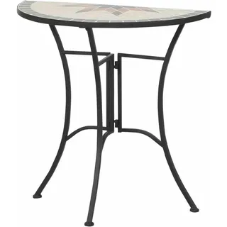 Siena Garden Gartentisch 35,5 x 70 x 71,5 cm Beige/Schwarz