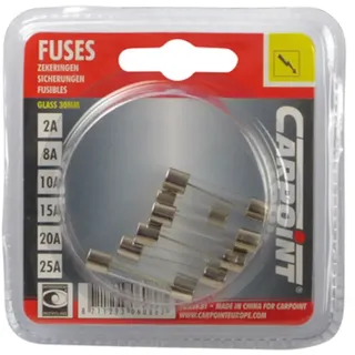 Carpoint Glassicherungen 6 Stück