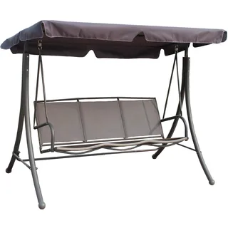 Garden Pleasure Hollywoodschaukel Grau 3-Sitzer