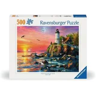 Ravensburger 12000217 - Leuchtturm am Abend